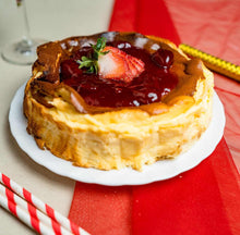 Load image into Gallery viewer, Strawberry Purée Basque Cheesecake