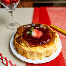Load image into Gallery viewer, Strawberry Purée Basque Cheesecake
