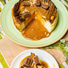 Load image into Gallery viewer, Fresh Caramel & Roasted Peanut Basque Cheesecake