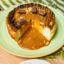 Load image into Gallery viewer, Fresh Caramel & Roasted Peanut Basque Cheesecake