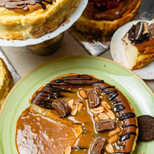 Load image into Gallery viewer, Fresh Caramel & Roasted Peanut Basque Cheesecake